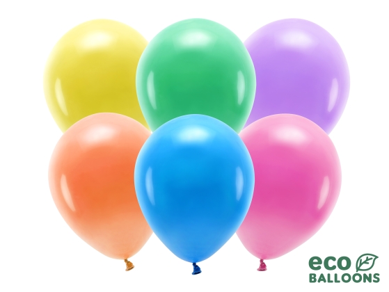 Balony Ekologiczne PartyDeco - mix pastelowych kolorów 100 szt.